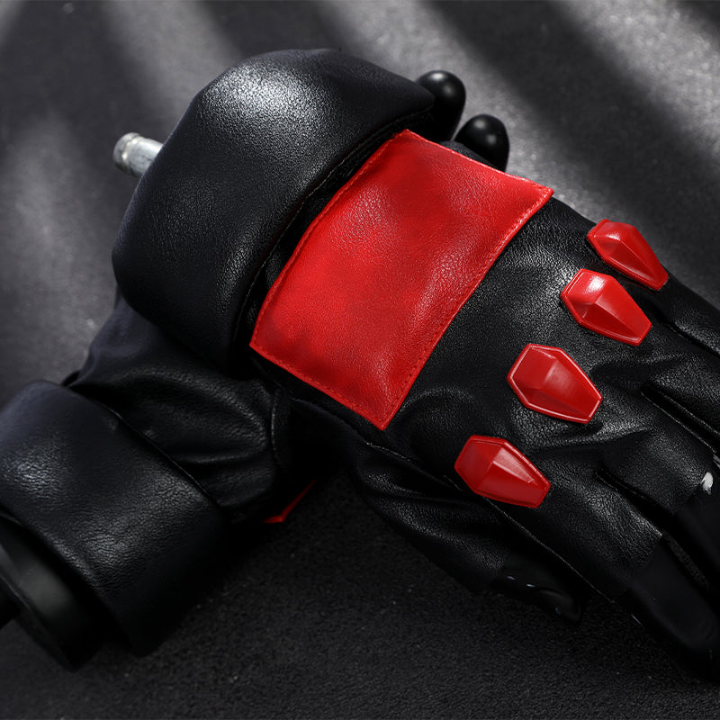 Red Hood Jason Todd Rebirth Cosplay Costume Red Leather Halloween Suit ACcosplay