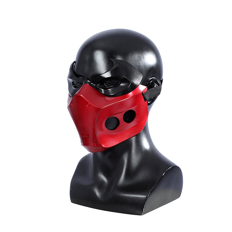 Red Hood Jason Todd Rebirth Cosplay Costume Red Leather Halloween Suit ACcosplay