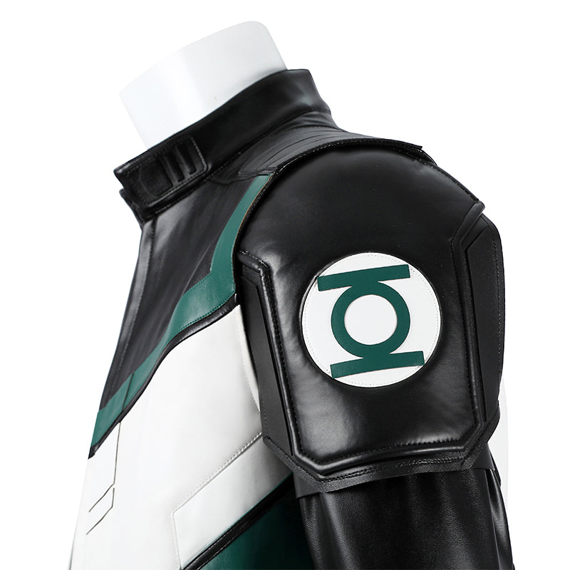 Superman Green Lantern White Suit Cosplay Costume Legacy Green Lantern Outfit Hallowenn ACcosplay