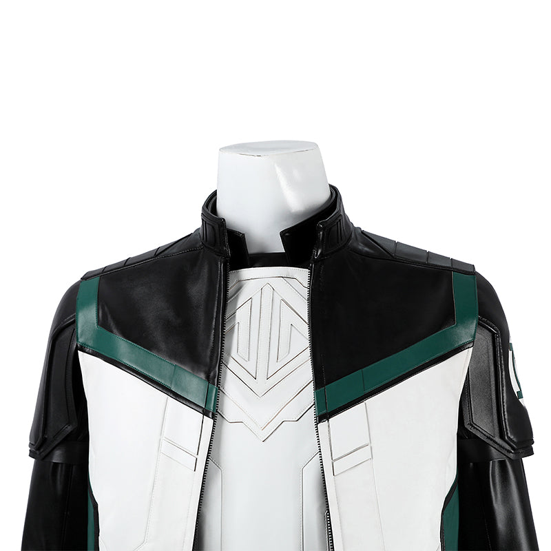Superman Green Lantern White Suit Cosplay Costume Legacy Green Lantern Outfit Hallowenn ACcosplay