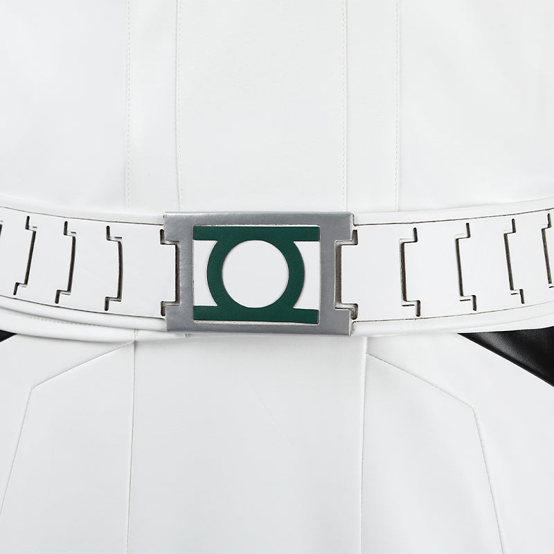 Superman Green Lantern White Suit Cosplay Costume Legacy Green Lantern Outfit Hallowenn ACcosplay