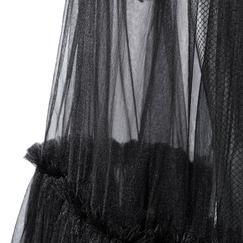 Wednesday Season 2 Wednesday Black Dance Mesh Dress Cosplay Costume ACcosplay