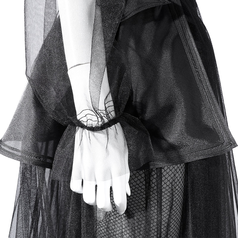 Wednesday Season 2 Wednesday Black Dance Mesh Dress Cosplay Costume ACcosplay