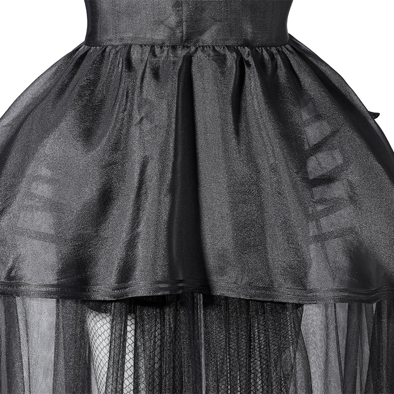 Wednesday Season 2 Wednesday Black Dance Mesh Dress Cosplay Costume ACcosplay