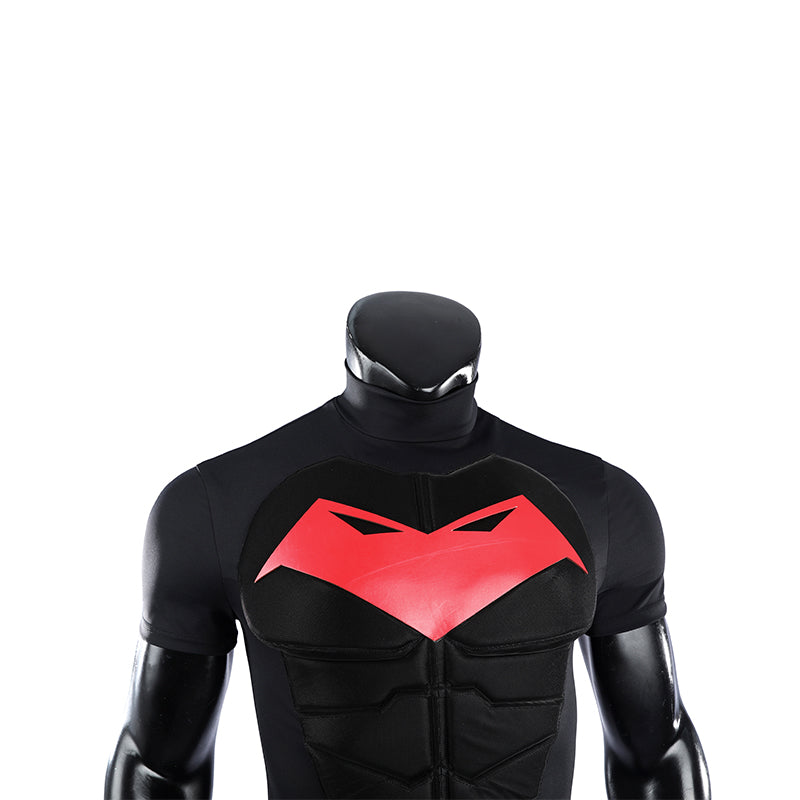 Red Hood Jason Todd Rebirth Cosplay Costume Red Leather Halloween Suit ACcosplay