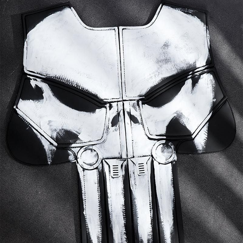 The Punisher Cosplay Costume Frank Castle Skull Suit One Last Kill Halloween ACcosplay