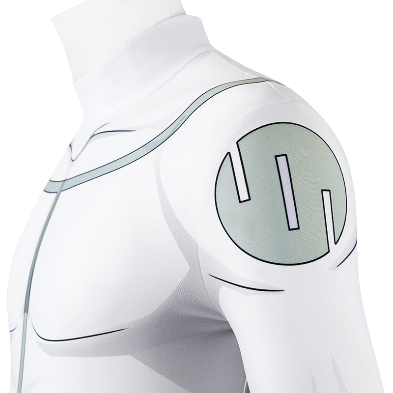 Invincible Mark Grayson Viltrumite Cosplay Costume White Jumpsuit with Apron ACcosplay