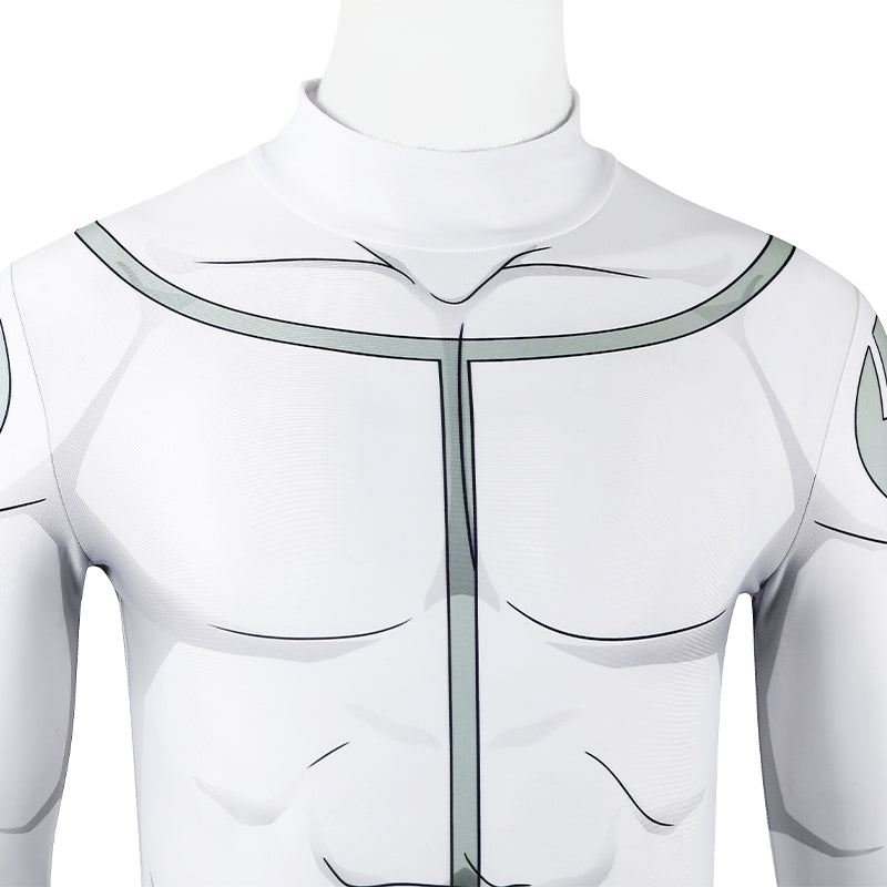 Invincible Mark Grayson Viltrumite Cosplay Costume White Jumpsuit with Apron ACcosplay