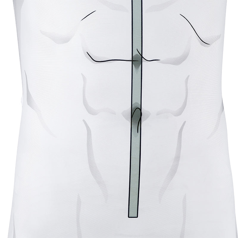 Invincible Mark Grayson Viltrumite Cosplay Costume White Jumpsuit with Apron ACcosplay