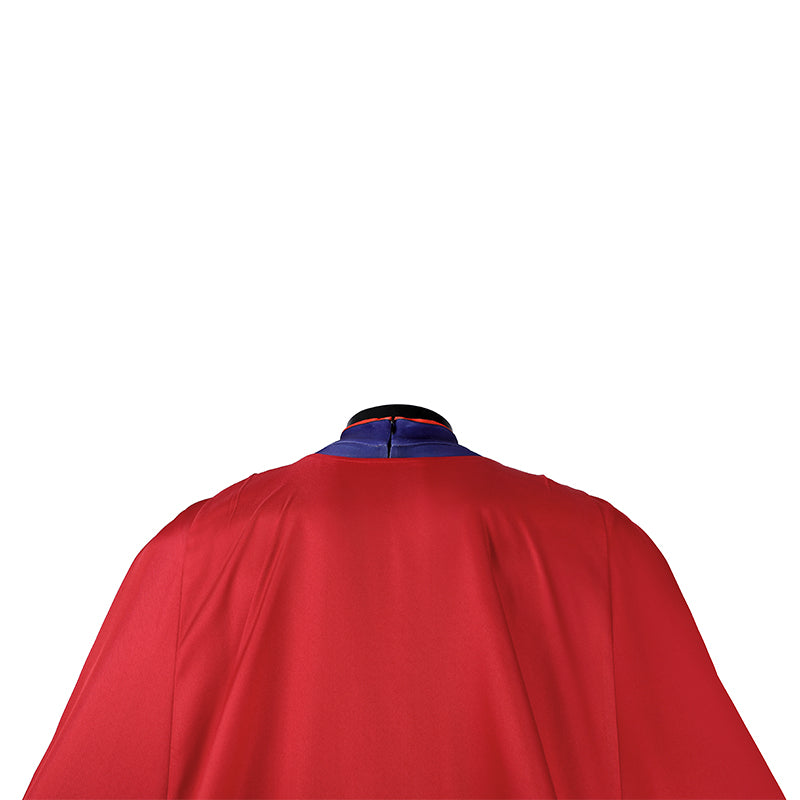 DC The New 52 Superman Clark Kent Superhero Cosplay Costume Print Jumpsuit Cloak ACcosplay