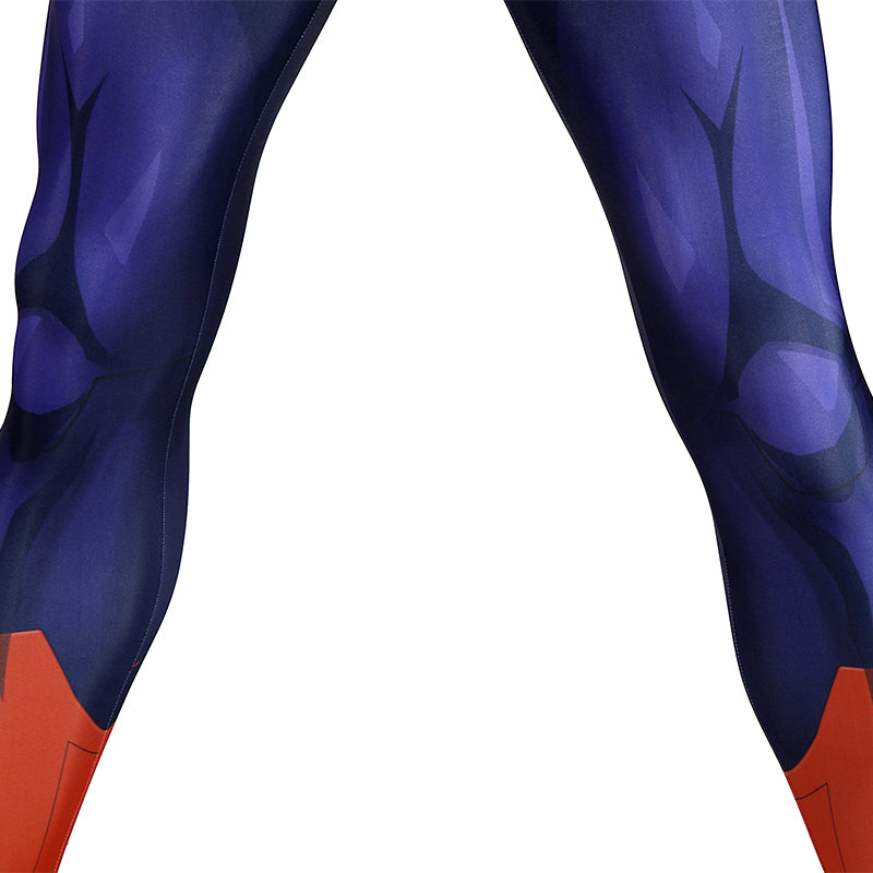 DC The New 52 Superman Clark Kent Superhero Cosplay Costume Print Jumpsuit Cloak ACcosplay