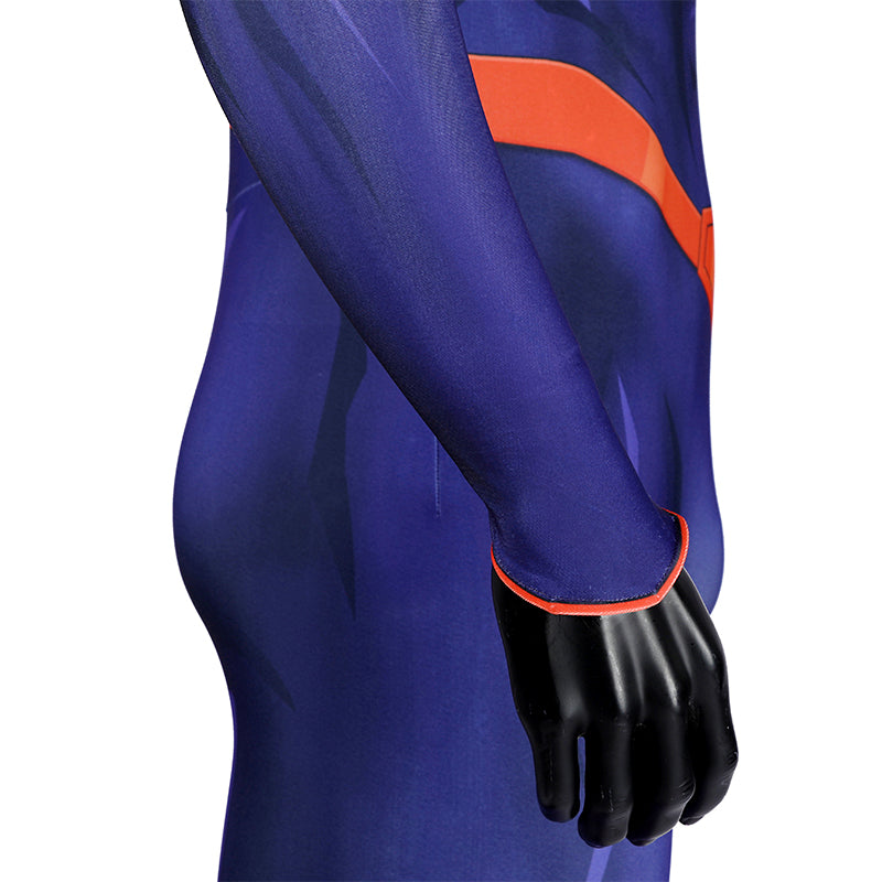 DC The New 52 Superman Clark Kent Superhero Cosplay Costume Print Jumpsuit Cloak ACcosplay