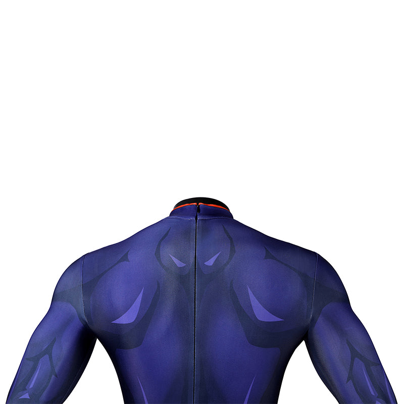 DC The New 52 Superman Clark Kent Superhero Cosplay Costume Print Jumpsuit Cloak ACcosplay