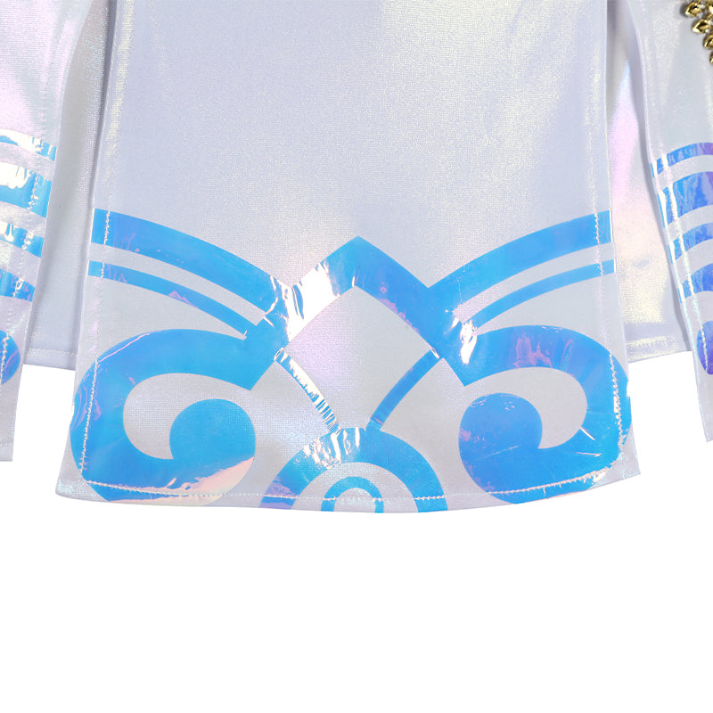 Kpop Demon Hunters Zoey Cosplay Costume Golden White Performance Dance Halloween Suit