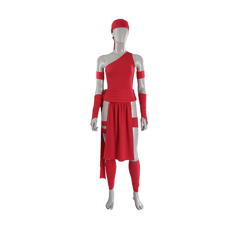Elektra Natchios Cosplay Costume Daredevil Comics Red Ninja Halloween Outfit ACcosplay