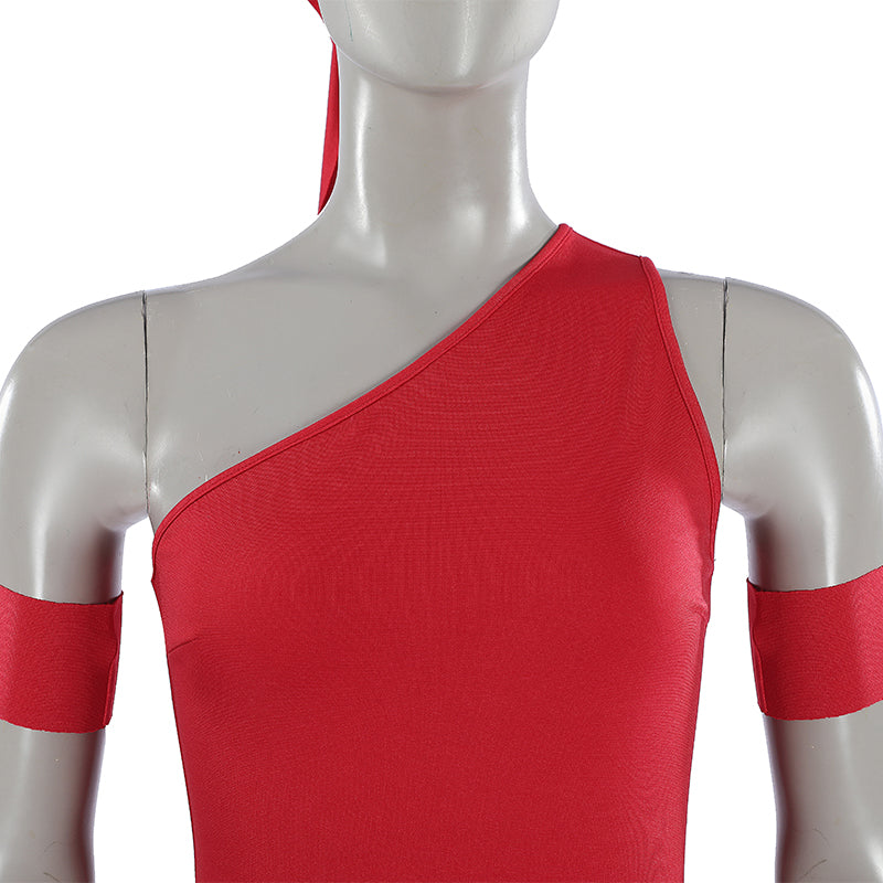 Elektra Natchios Cosplay Costume Daredevil Comics Red Ninja Halloween Outfit ACcosplay