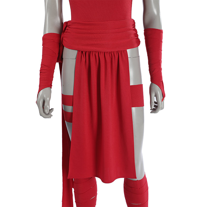 Elektra Natchios Cosplay Costume Daredevil Comics Red Ninja Halloween Outfit ACcosplay
