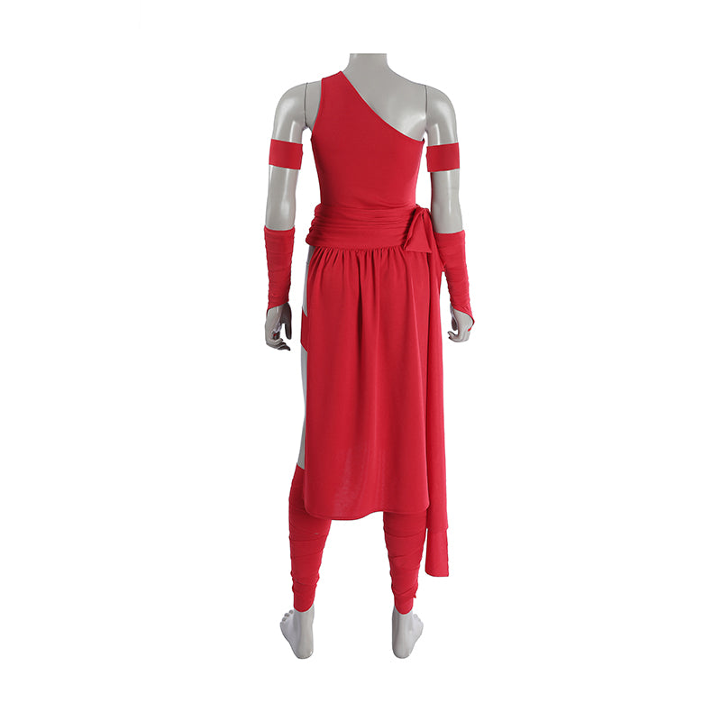 Elektra Natchios Cosplay Costume Daredevil Comics Red Ninja Halloween Outfit ACcosplay