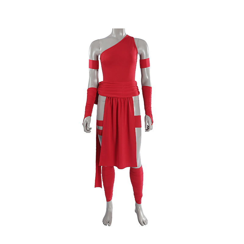 Elektra Natchios Cosplay Costume Daredevil Comics Red Ninja Halloween Outfit ACcosplay
