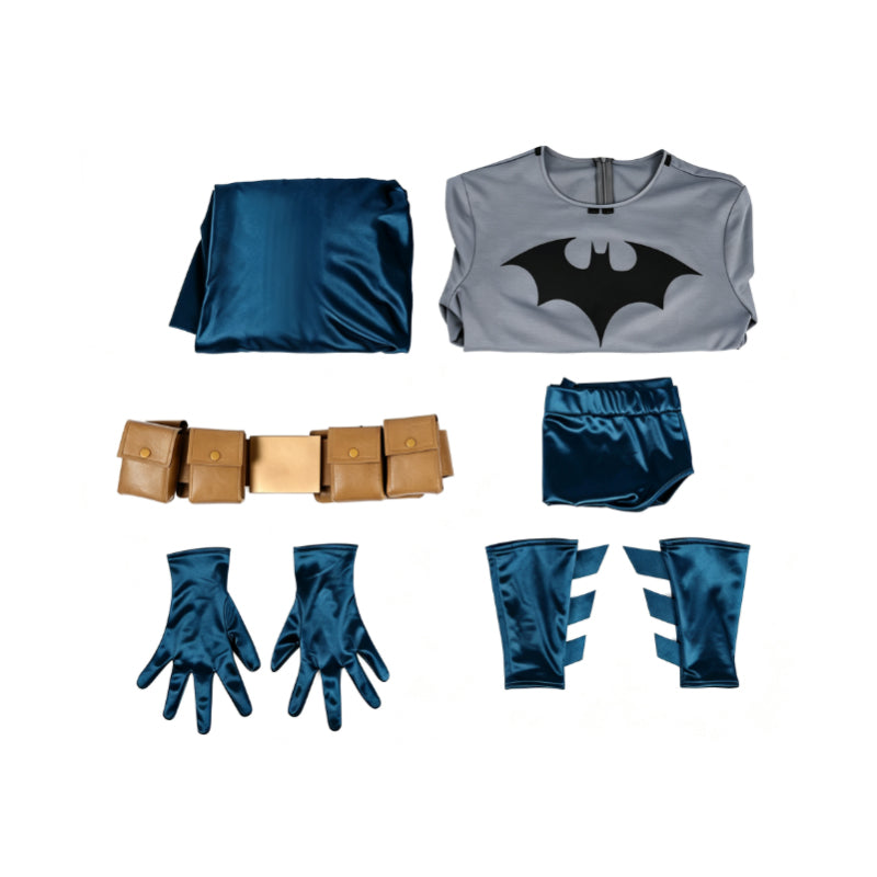 Batman: Hush Cosplay Costume Jumpsuit Halloween Outfit With Cape ACcosplay