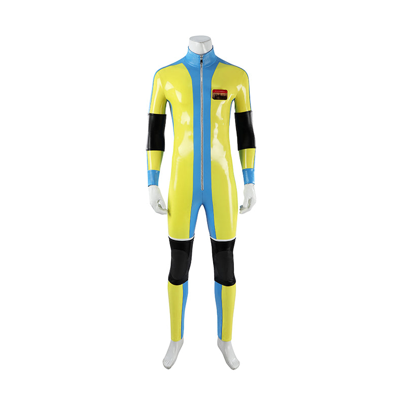 Dispatch Waterboy Cosplay Costume Yellow Leather Halloween Suit ACcosplay