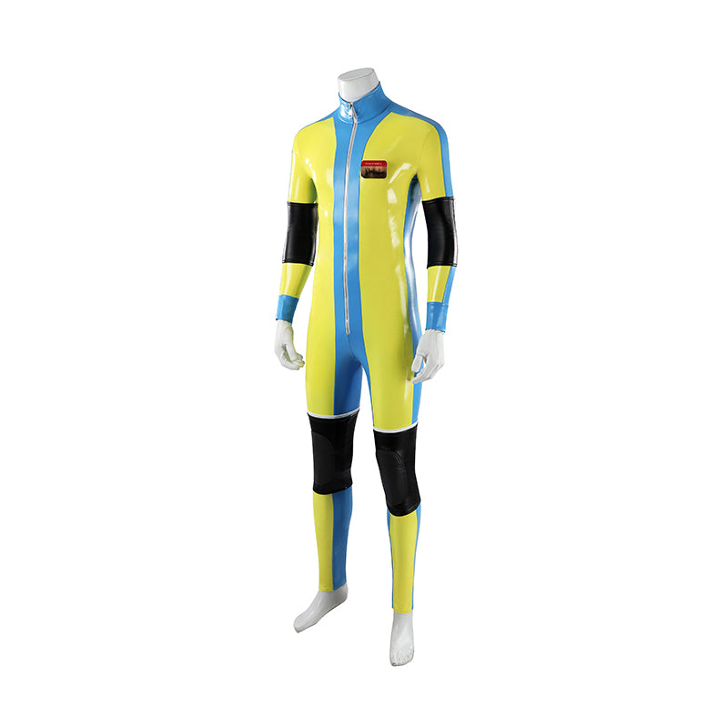Dispatch Waterboy Cosplay Costume Yellow Leather Halloween Suit ACcosplay