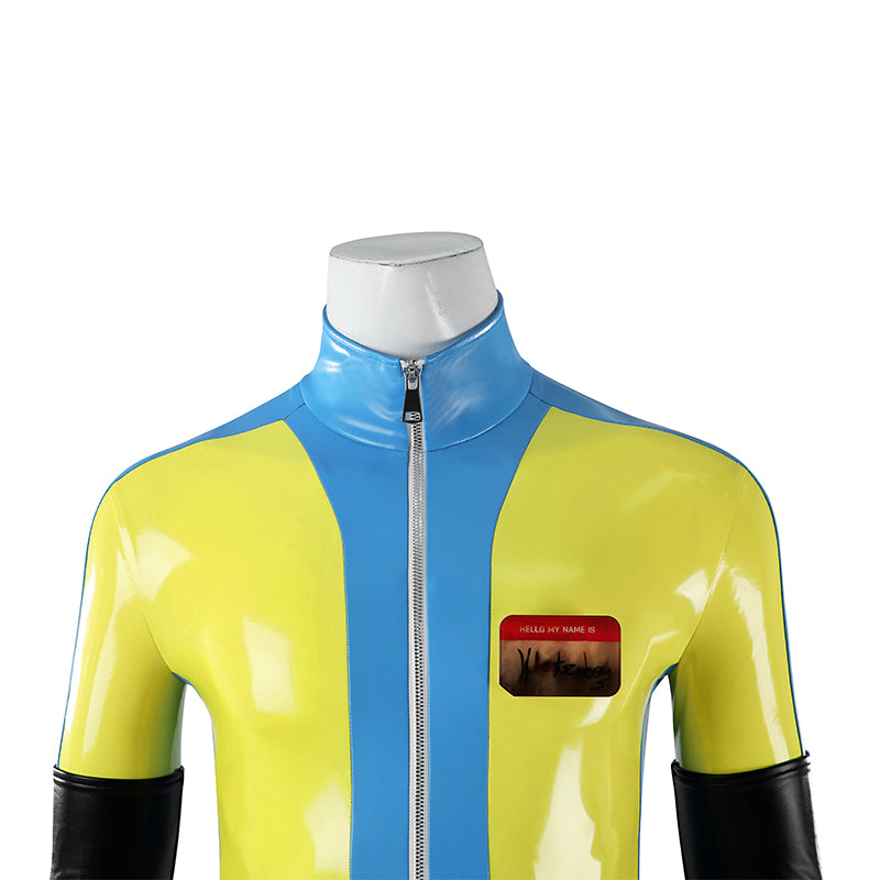 Dispatch Waterboy Cosplay Costume Yellow Leather Halloween Suit ACcosplay