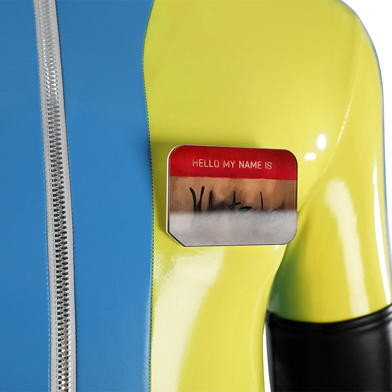 Dispatch Waterboy Cosplay Costume Yellow Leather Halloween Suit ACcosplay