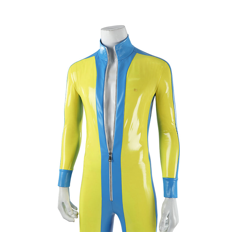Dispatch Waterboy Cosplay Costume Yellow Leather Halloween Suit ACcosplay