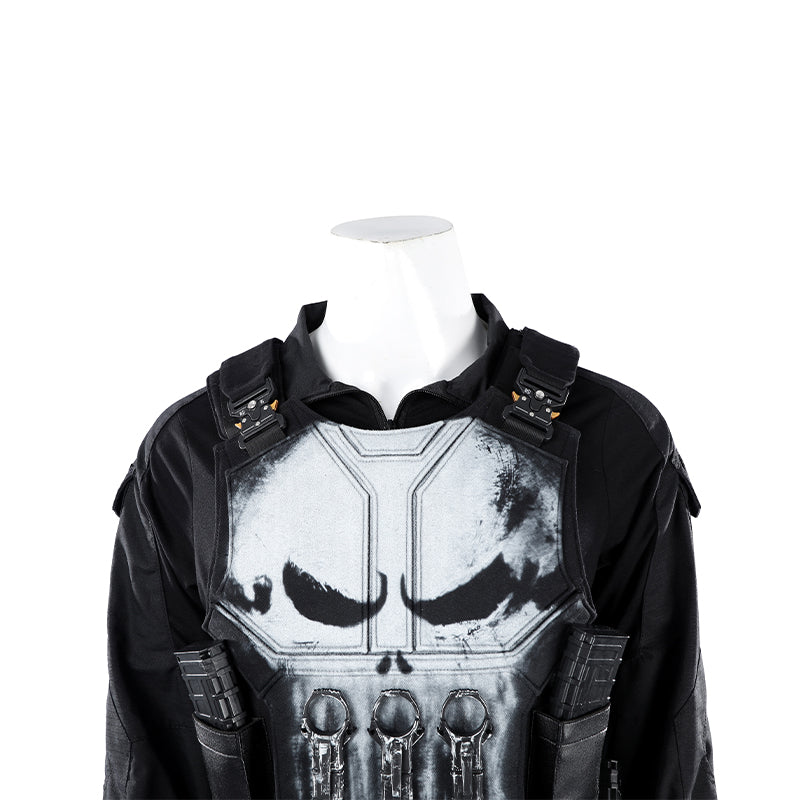 The Punisher Cosplay Costume Spiderman Brand New Day Halloween Outfit ACcosplay