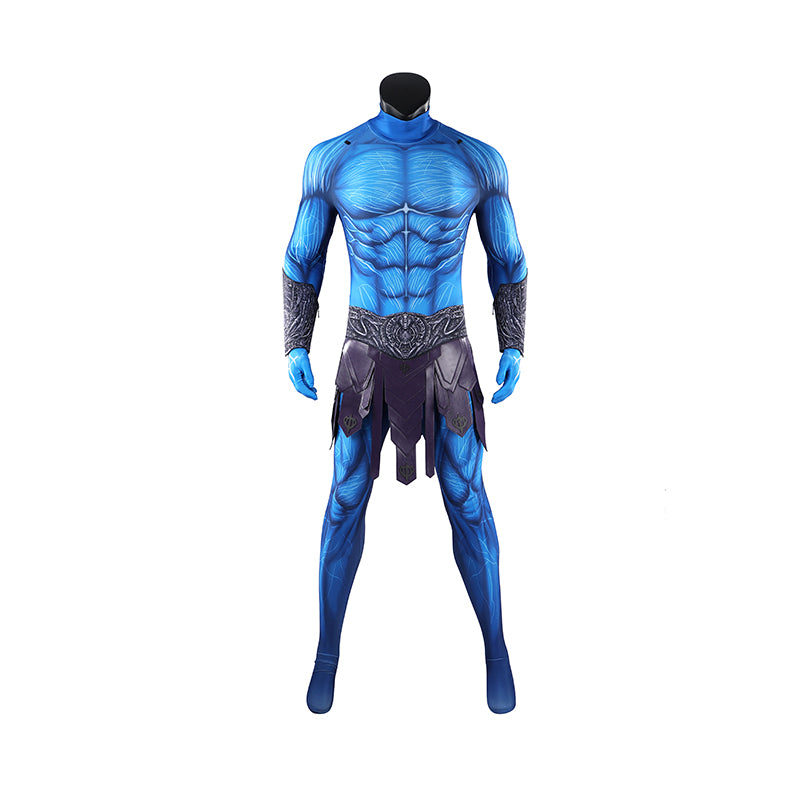 Masters of the Universe Skeletor Cosplay Costume Blue Jumpsuit With Cape ACcosplay