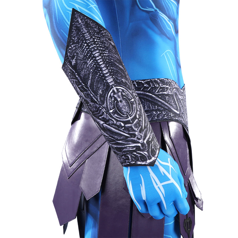 Masters of the Universe Skeletor Cosplay Costume Blue Jumpsuit With Cape ACcosplay