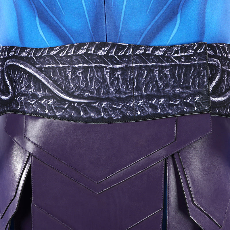 Masters of the Universe Skeletor Cosplay Costume Blue Jumpsuit With Cape ACcosplay