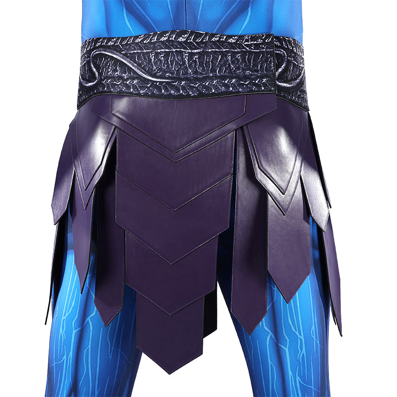 Masters of the Universe Skeletor Cosplay Costume Blue Jumpsuit With Cape ACcosplay