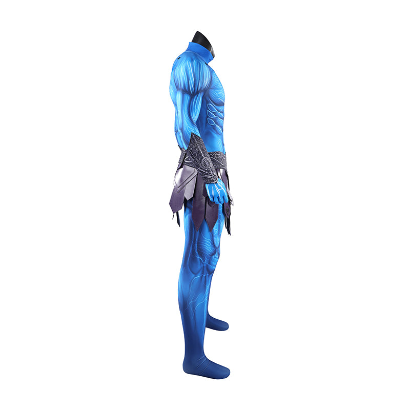 Masters of the Universe Skeletor Cosplay Costume Blue Jumpsuit With Cape ACcosplay