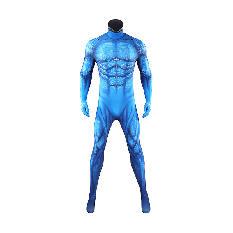 Masters of the Universe Skeletor Cosplay Costume Blue Jumpsuit With Cape ACcosplay