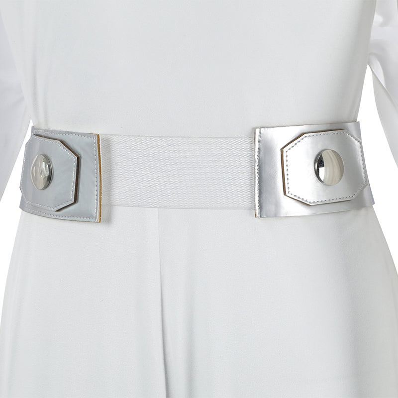 Leia Cosplay Star Wars A New Hope Leia Cosplay Costume White  Dress ACcosplay