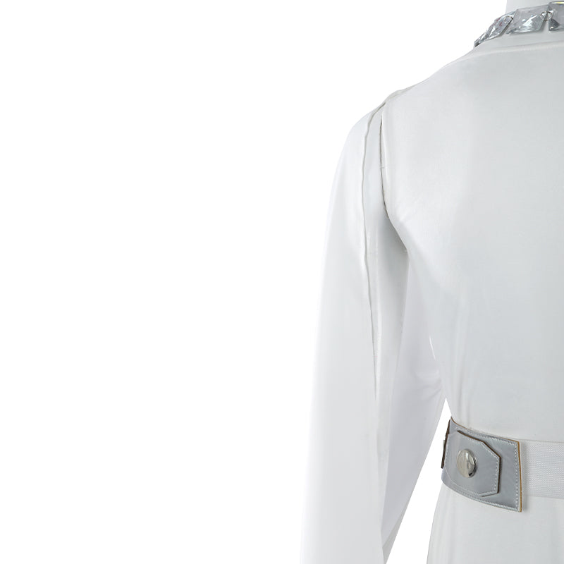 Leia Cosplay Star Wars A New Hope Leia Cosplay Costume White  Dress ACcosplay