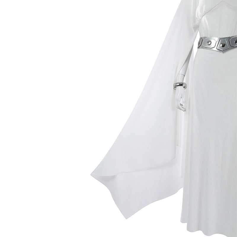 Leia Cosplay Star Wars A New Hope Leia Cosplay Costume White  Dress ACcosplay