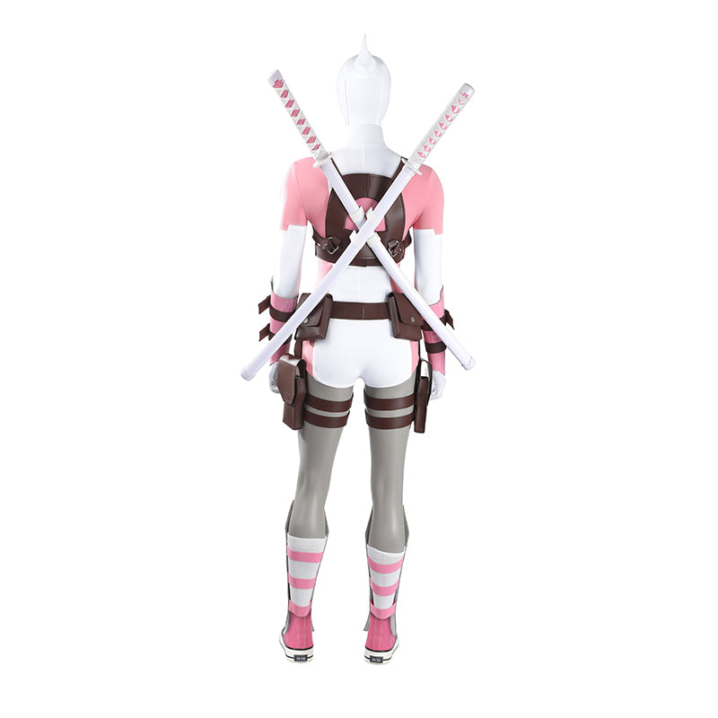 Gwenpool Cosplay Costume Gwen Stacy Halloween Woman Outfit ACcosplay