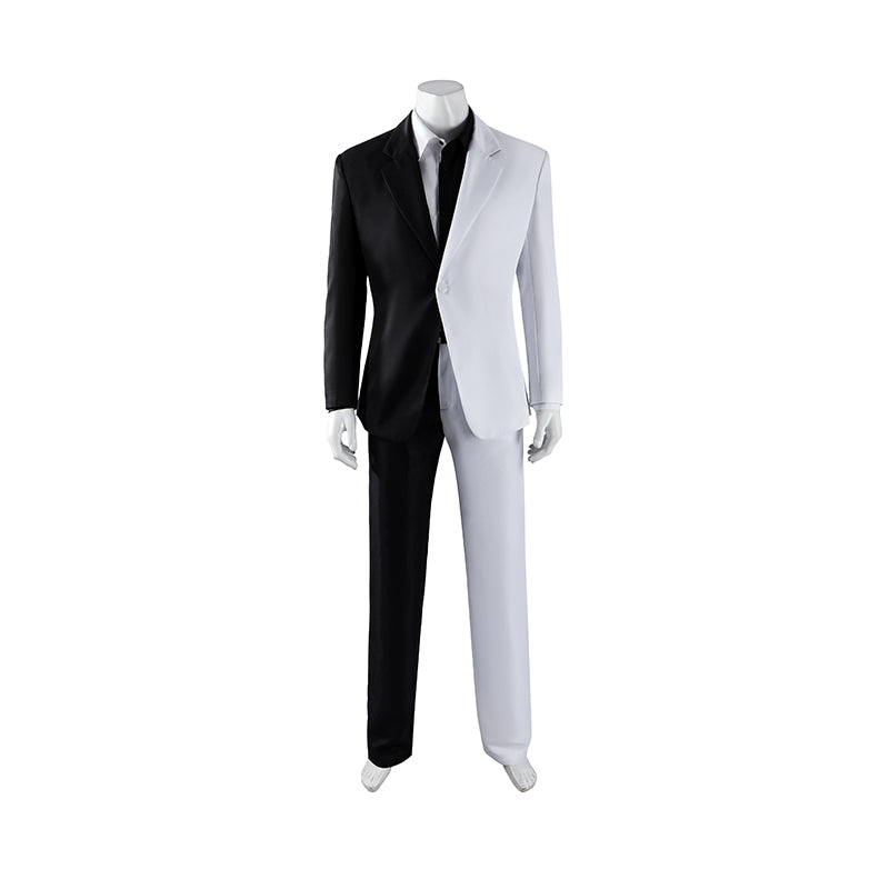 Absolute Two Face White and Black Cosplay Costume Men's Halloween Suit ACcosplay