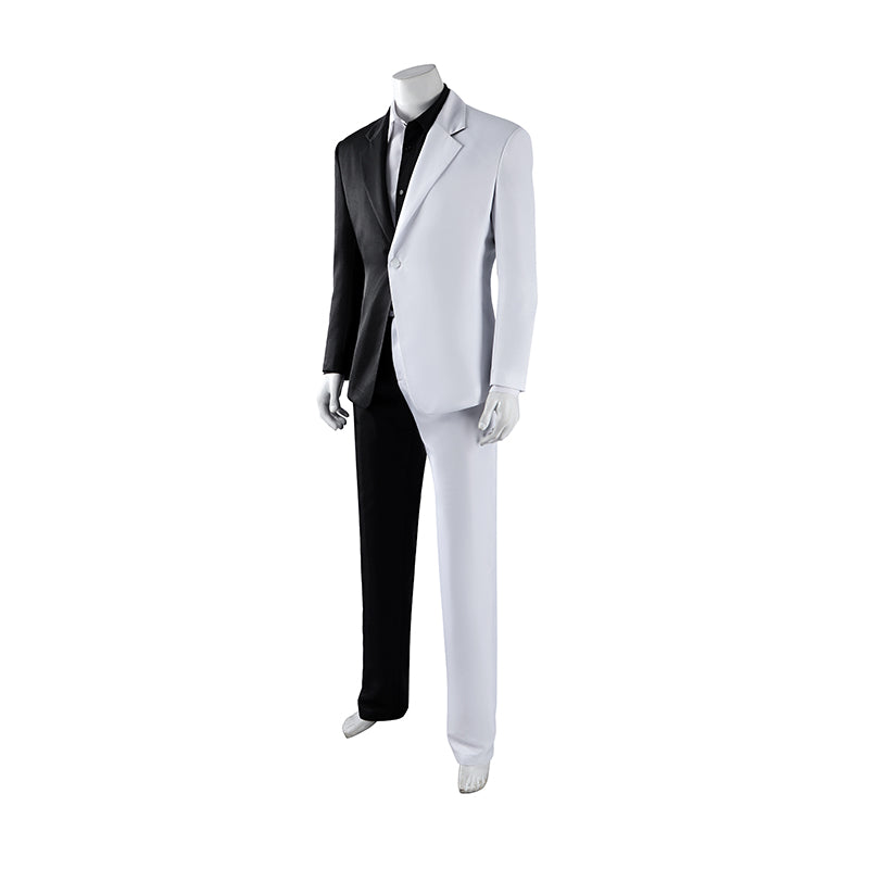 Absolute Two Face White and Black Cosplay Costume Men's Halloween Suit ACcosplay