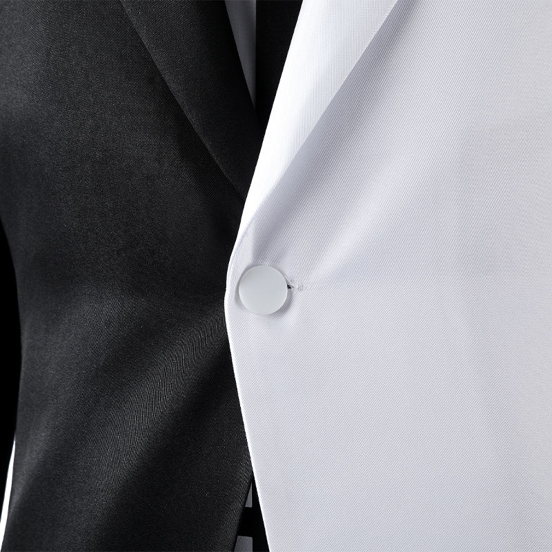 Absolute Two Face White and Black Cosplay Costume Men's Halloween Suit ACcosplay