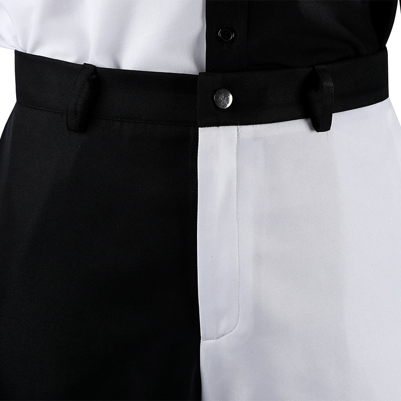 Absolute Two Face White and Black Cosplay Costume Men's Halloween Suit ACcosplay