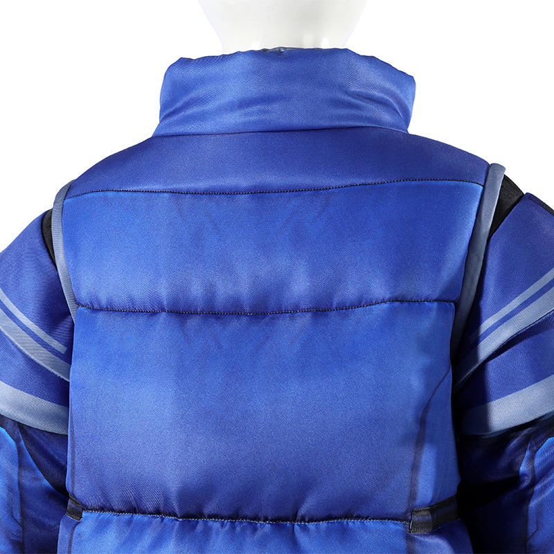 Kids Diana Cosplay Pragmata Diana Cosplay Costume Blue Cotton Jacket Suit ACcosplay
