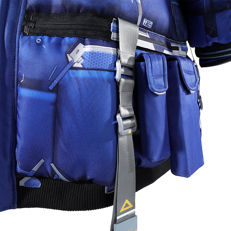 Kids Diana Cosplay Pragmata Diana Cosplay Costume Blue Cotton Jacket Suit ACcosplay