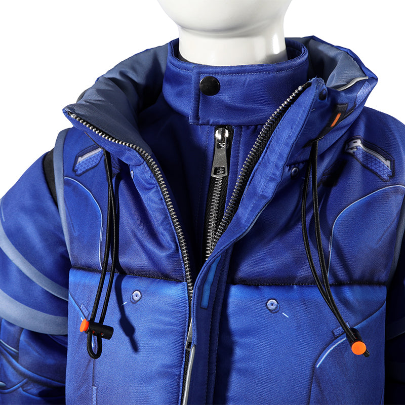 Kids Diana Cosplay Pragmata Diana Cosplay Costume Blue Cotton Jacket Suit ACcosplay