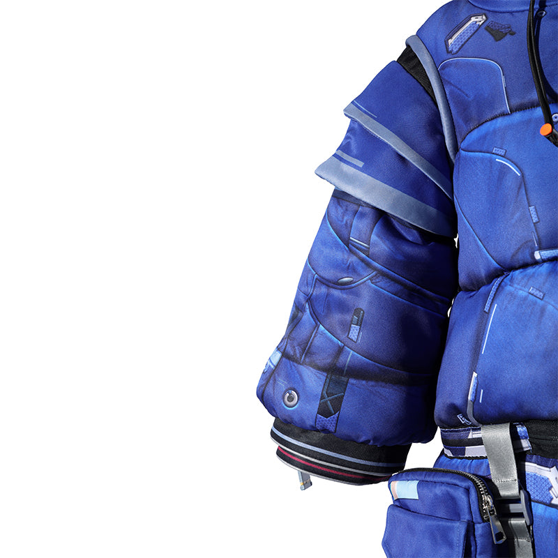 Kids Diana Cosplay Pragmata Diana Cosplay Costume Blue Cotton Jacket Suit ACcosplay