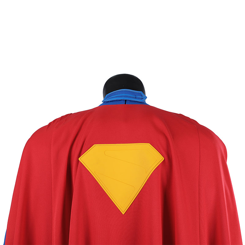 Superman Legacy Clark Kent Halloween Cosplay Costume Jumpsuit With Cape Shoes ACcosplay