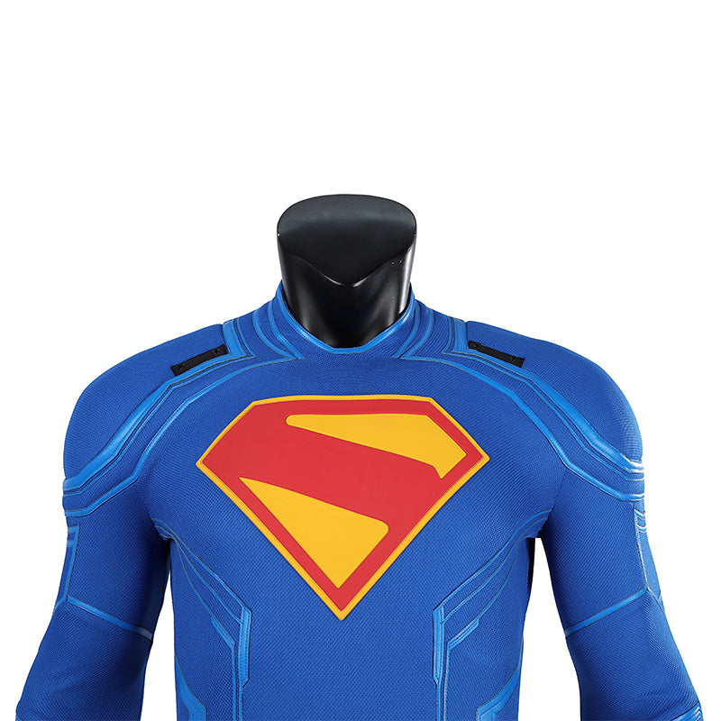 Superman Legacy Clark Kent Halloween Cosplay Costume Jumpsuit With Cape Shoes ACcosplay